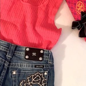 Coral Cable Knit Sweater Vest